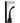 Icicles No. 87 Glass G-Spot Wand with Bendable Silicone Suction Cup - Black