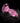 Icicles No. 90 Glass Anal Plug with Bendable Silicone Suction Cup - Pink
