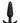 In A Bag Silicone Anal Plug - Black - 3in