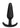 In A Bag Silicone Anal Plug - Black - 4in