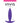 Inya Spade Silicone Butt Plug - Purple - Small