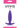 Inya Spade Silicone Butt Plug - Purple - Small