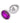 Jewel Amethyst Aluminum Anal Plug - Metal/Purple - Small