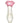 Juicy Glass Rose Glow In The Dark Butt Plug - Clear/Glow In The Dark/Pink