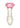 Juicy Glass Rose Glow In The Dark Butt Plug - Clear/Glow In The Dark/Pink