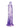 King Cock Clear Dildo - Clear/Purple - 8in
