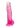 King Cock Clear Dildo with Balls - Clear/Pink - 8in