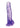 King Cock Clear Dildo with Balls - Clear/Purple - 8in
