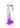 King Cock Clear Dildo with Balls - Clear/Purple - 9in