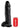 King Cock Dildo with Balls - Black - 12in