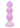 Lavender Haze Beaded Probe Silicone Rechargeable Anal Plug - Purple/White