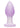 Lavender Haze Ridge Probe Silicone Rechargeable Anal Plug - Purple/White