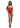 Le Desir Crotchless Rhinestone Teddy - Red - One Size