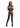 Le Desir Lace Suspender Bodystocking with Round Neck - Black - One Size