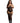 Le Desir Suspender Rhinestone Bodystocking - Black - Queen