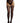 Le Desir Suspender Striped Pantyhose - Black - One Size