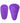 Leaf Spirit Silicone Rechargeable Vibrator - Purple