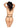 Leg Avenue Applique Open Cup Teddy with Adjustable Straps and Pearl Strand G-String Panty - Black - One Size