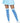 Leg Avenue Argyle Knit Over The Knee Socks - Blue - One Size