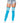 Leg Avenue Athlete Thigh High with 3 Stripe Top - Blue - One Size