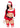 Leg Avenue Christmas Cutie Costume, Velvet Crop Top with Faux Fur Trim, Shorts, Belt and Santa Hat - Red/White - Large - 4 Piece