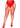Leg Avenue Crystalized Fishnet Suspender Pantyhose - Red - Queen/XLarge/XXLarge
