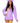Leg Avenue Cuddle Kitty Ultra Soft Zip Up Romper with Cat Ear Hood and Tail - Lavender/Purple - Small