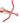 Leg Avenue Cupid Kit - Red - One Size - 3 Piece Set