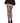Leg Avenue Daisy Dot Fishnet Stockings with Scalloped Top - Black - One Size