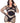 Leg Avenue Diamond Net Long Sleeved Mini Dress with Opaque Panel Accents - Black - Plus Size/Queen