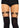 Leg Avenue Dual Strap Elastic Garter Suspender with Heart - Black - One Size
