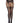 Leg Avenue Faux Garter Belt Fishnet Tights with Lace-Up Backseam - Black - One Size
