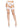 Leg Avenue Fence Net Stocking with Lace Top - White - One Size