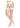 Leg Avenue Fence Net Stocking with Lace Top - White - One Size