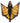 Leg Avenue Festival Butterfly Wing Halter Cape with Straps and Support Sticks - Black/Orange - One Size