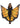 Leg Avenue Festival Butterfly Wing Halter Cape with Straps and Support Sticks - Black/Orange - One Size
