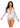 Leg Avenue Floral Lace Teddy with Adjustable Straps and Cheeky Thong Back Matching Lace Robe with Scalloped Trim and Satin Tie - White - Small