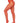 Leg Avenue French Cut Crotchless Fishnet Tights with Heart Backseam and Faux Lace Up Back - Red - One Size
