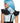 Leg Avenue Furry Angel Wing Body Harness - Black - One Size