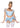 Leg Avenue Glass Slipper Cinderella Boned Sweetheart Crop Top with Organza Sleeves, Garter Panty with Shimmer Sheer Skirt, Ribbon Choker, and Matching Hair Band - Blue - Medium - 4 Piece