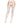 Leg Avenue Heart Net Suspender Hose - White - One Size