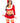 Leg Avenue Hoho Hottie Set Velvet Crop Top with Faux Fur Trim, Mini Skirt, Belt, and Santa Hat - Red/White - Medium - 4 Piece