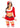Leg Avenue Hoho Hottie Set Velvet Crop Top with Faux Fur Trim, Mini Skirt, Belt, and Santa Hat - Red/White - Medium - 4 Piece