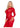 Leg Avenue Lace and Net Body Con Gown with Heart Keyhole Detail - Red - One Size