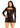 Leg Avenue Lace Keyhole Mini Dress with Opaque Panel Detailing and Gloved Sleeves - Black - One Size