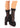 Leg Avenue Lace Ruffle Nylon Anklet with Mini Bow and Heart Accents - Black - One Size