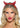 Leg Avenue Latex Glitter Devil Horn Headband - Red - One Size