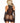 Leg Avenue Leopard Net Keyhole Dress and Matching Gloves - Black - One Size - 2 Pieces