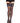 Leg Avenue Lycra Sheer Stay Up Thigh High with 5in Silicone Lace Top - Black - One Size