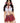 Leg Avenue Miss Prep School - Red/White - Large/Medium - 4 Piece Set